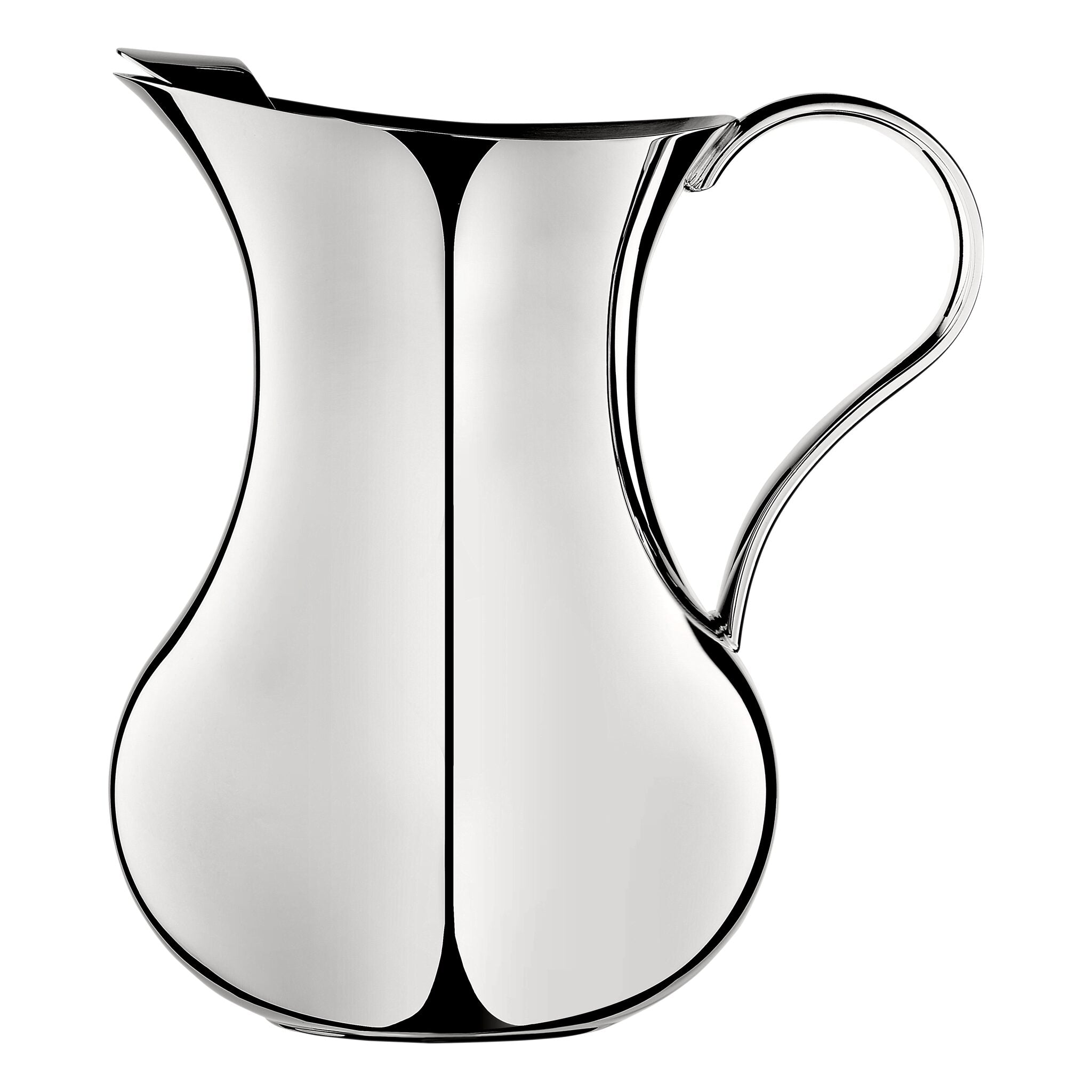 Christofle Albi Silver-Plated Water Pitcher in silver-plate on a white background