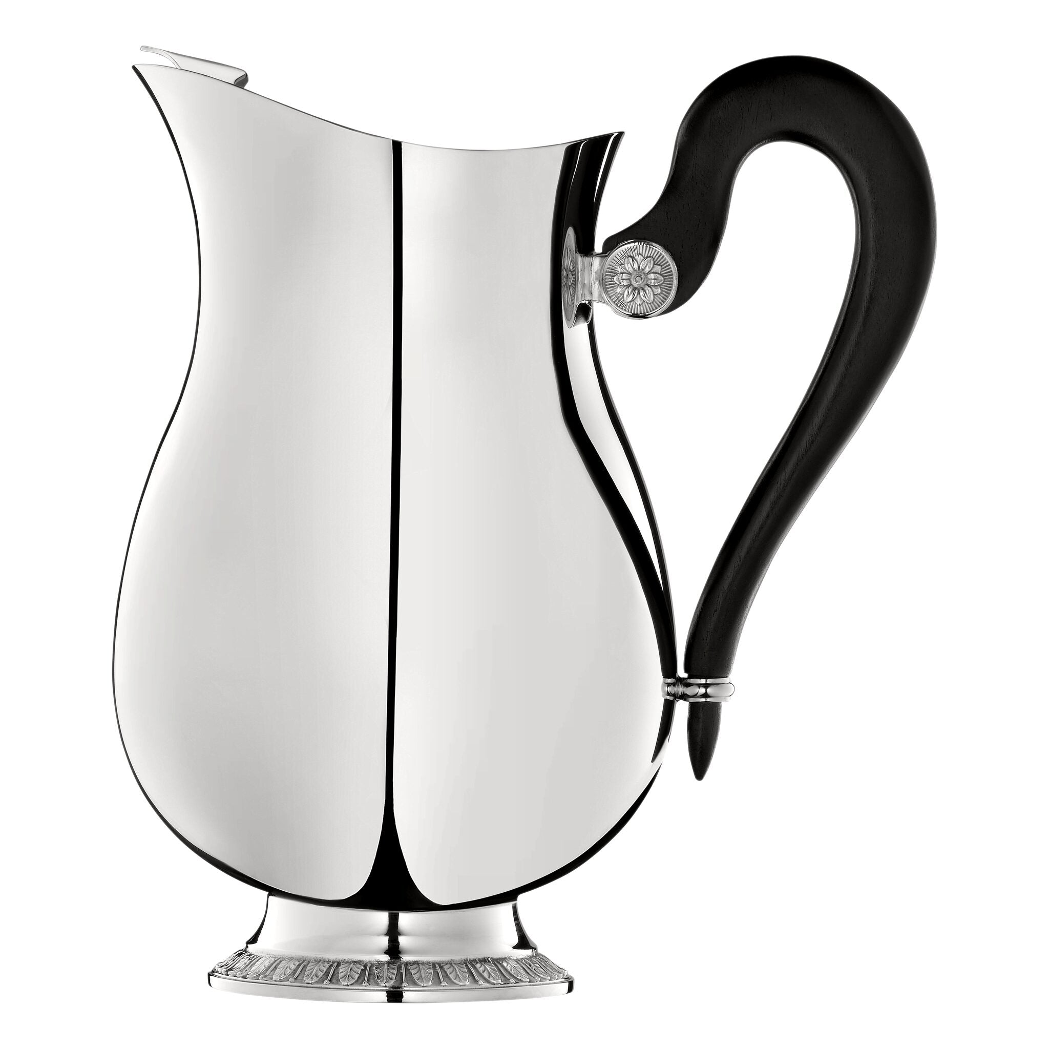 Christofle Malmaison Silver-Plated Water Pitcher in silver-plate on a white background