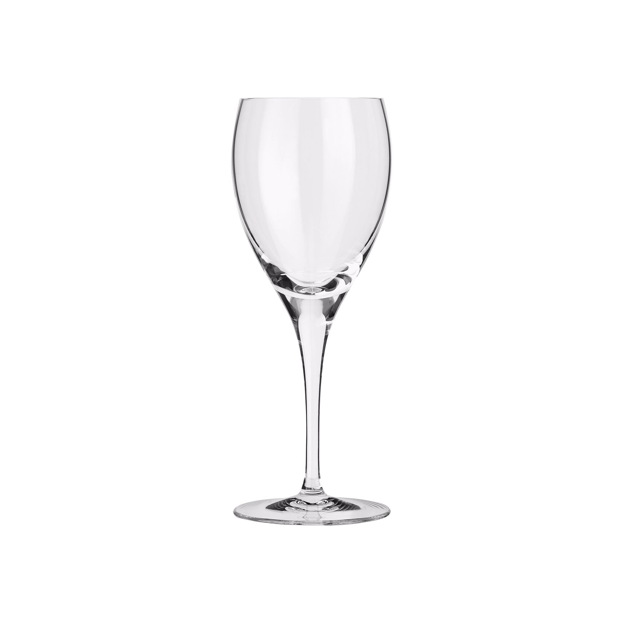 Christofle Crystal White Wine Glass in crystal on a white background