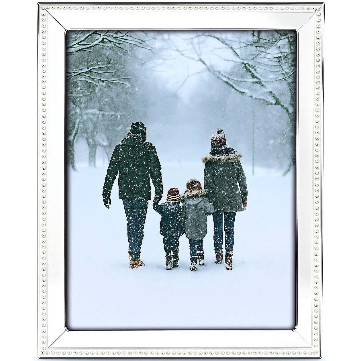 Cunill Bead Bevel Sterling Silver Overlay 8x10 Frame — additional view