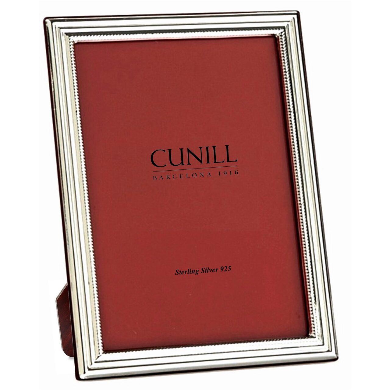 Cunill Classic' 4x6 Non-Tarnish Sterling Silver Picture Frame, sterling silver picture frame, on a white background