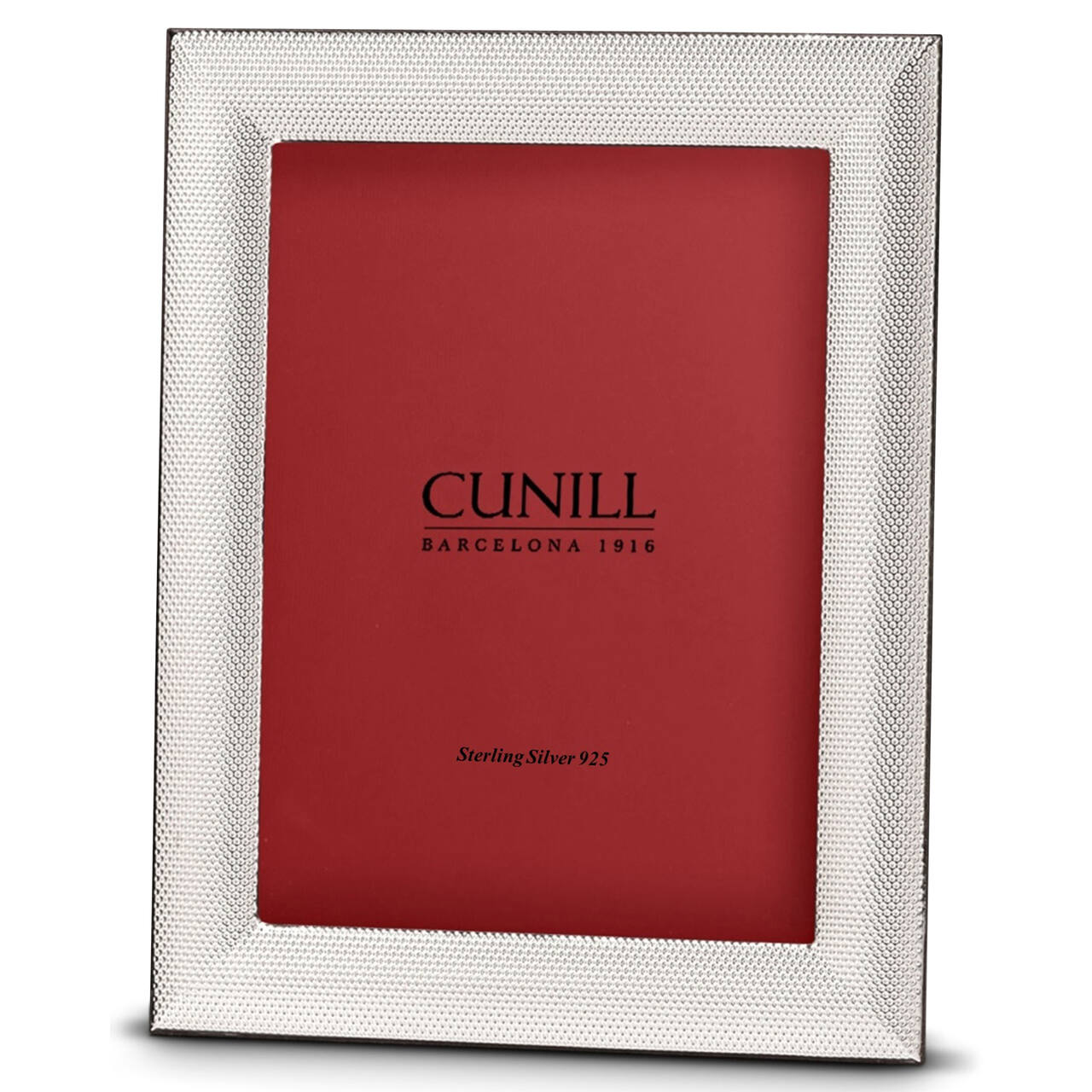 Cunill 'Cleo' 4x6 Non-Tarnish Sterling Silver Picture Frame, sterling silver picture frame, on a white background