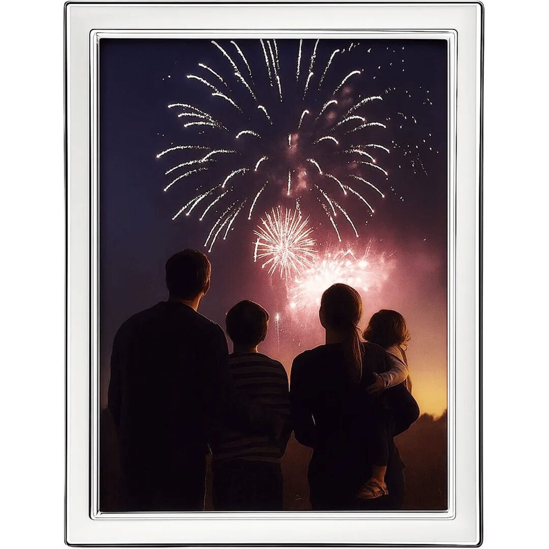 Cunill 'Contemporary Plain' 5x7 Non-Tarnish Sterling Silver Picture Frame — additional view