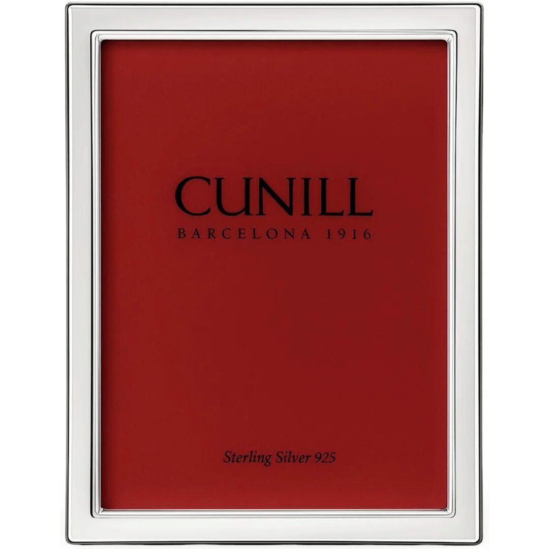 Cunill 'Contemporary Plain' 8x10 Non-Tarnish Sterling Silver Picture Frame, sterling silver picture frame, on a white background
