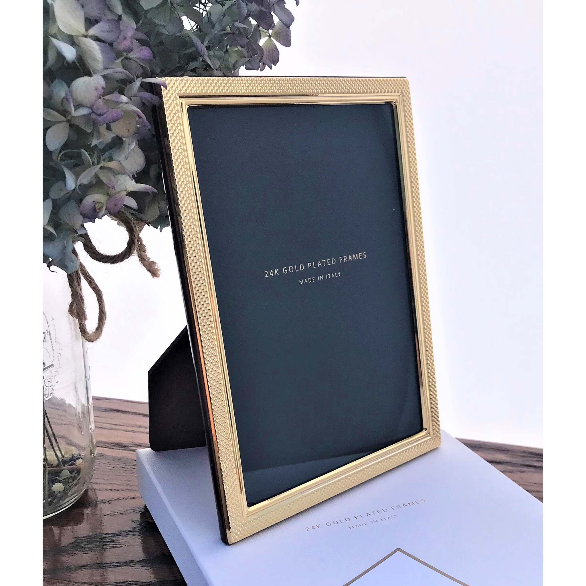 Cunill 'Droplets' 5x7 Gold Plated Picture Frame — additional view