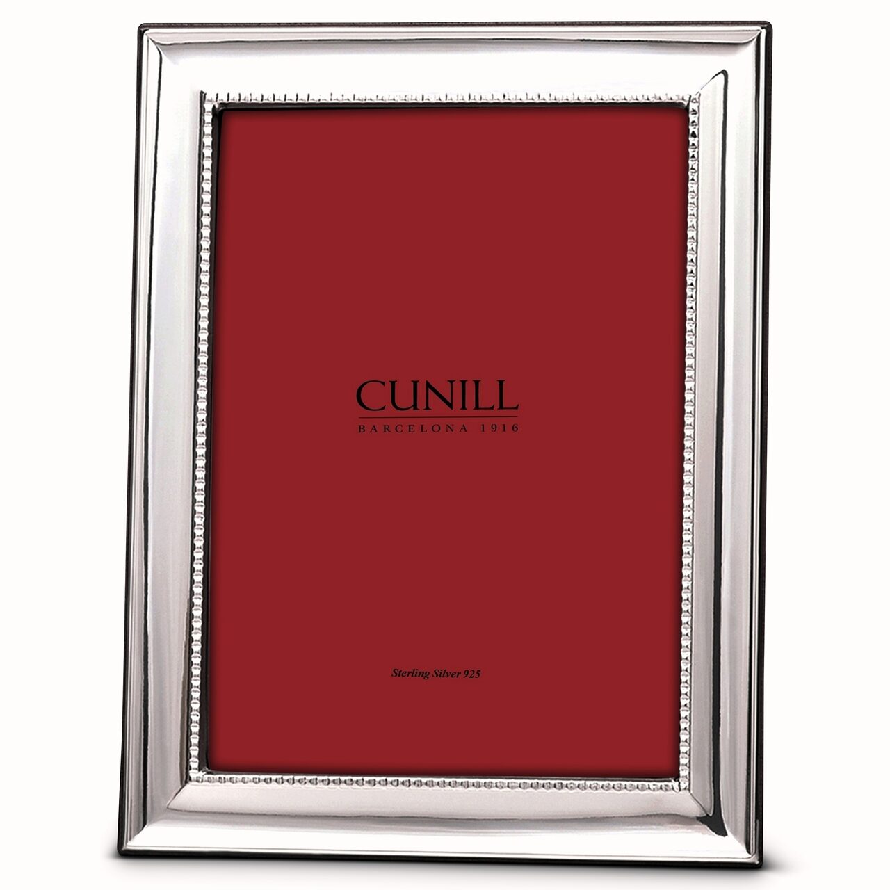 Cunill 'Grooves' 8x10 Non-Tarnish Sterling Silver Picture Frame, sterling silver picture frame, on a white background