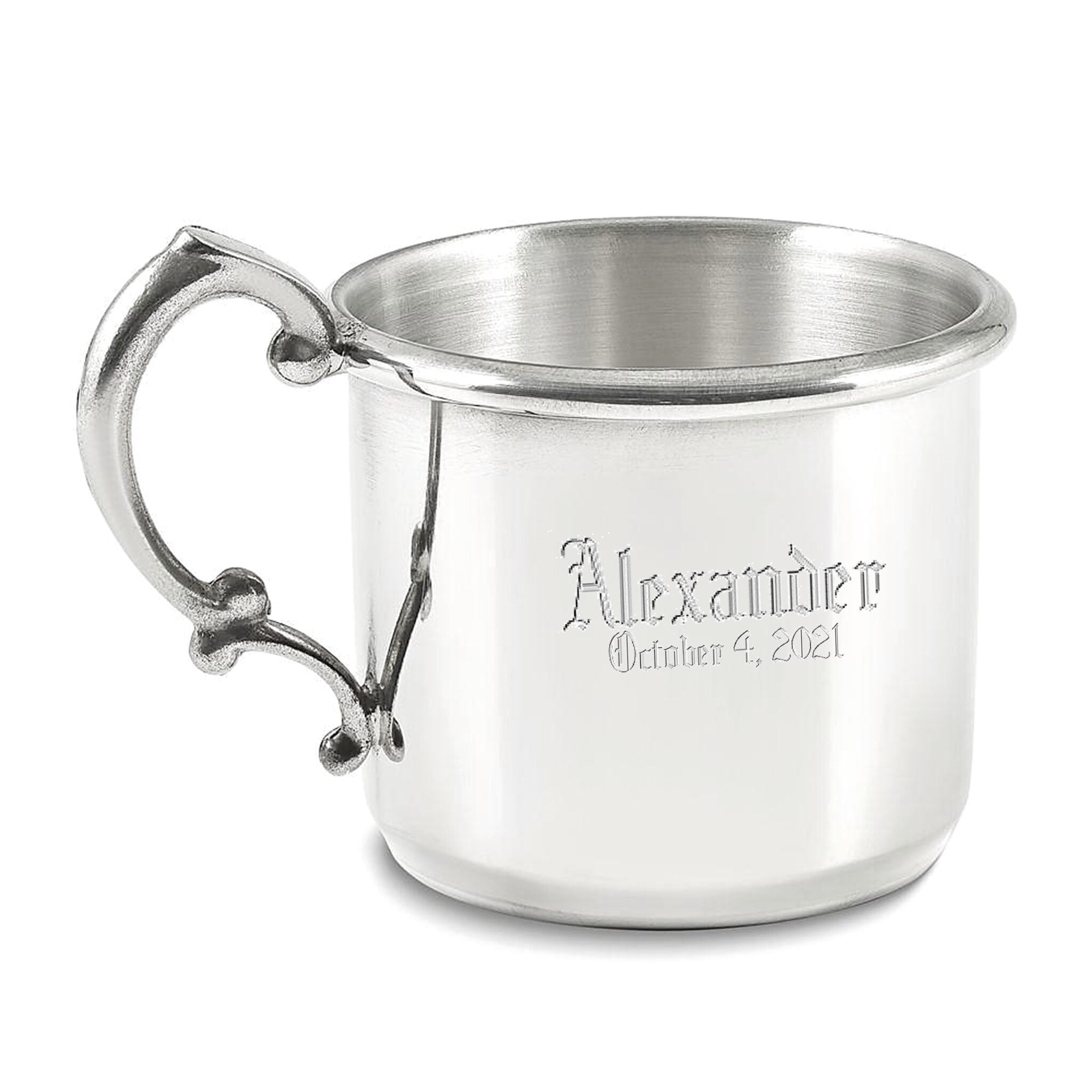 Cunill Heavy Mirror Finish Pewter Baby Cup — additional view