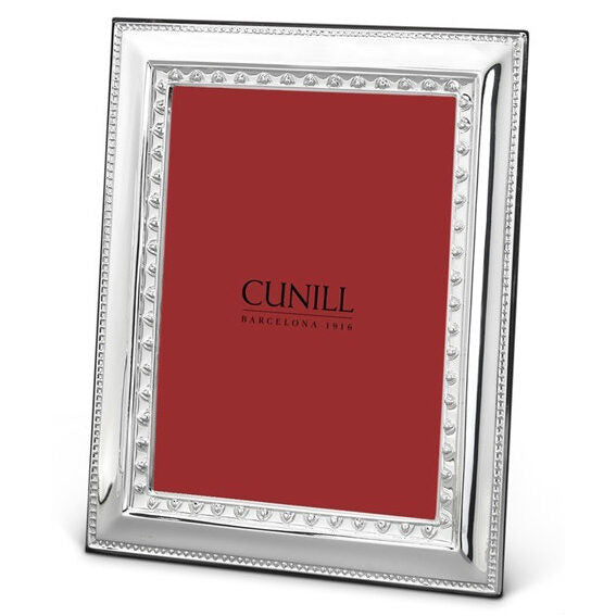 Cunill Imperial Sterling Silver 5x7 Picture Frame, sterling silver picture frame, on a white background