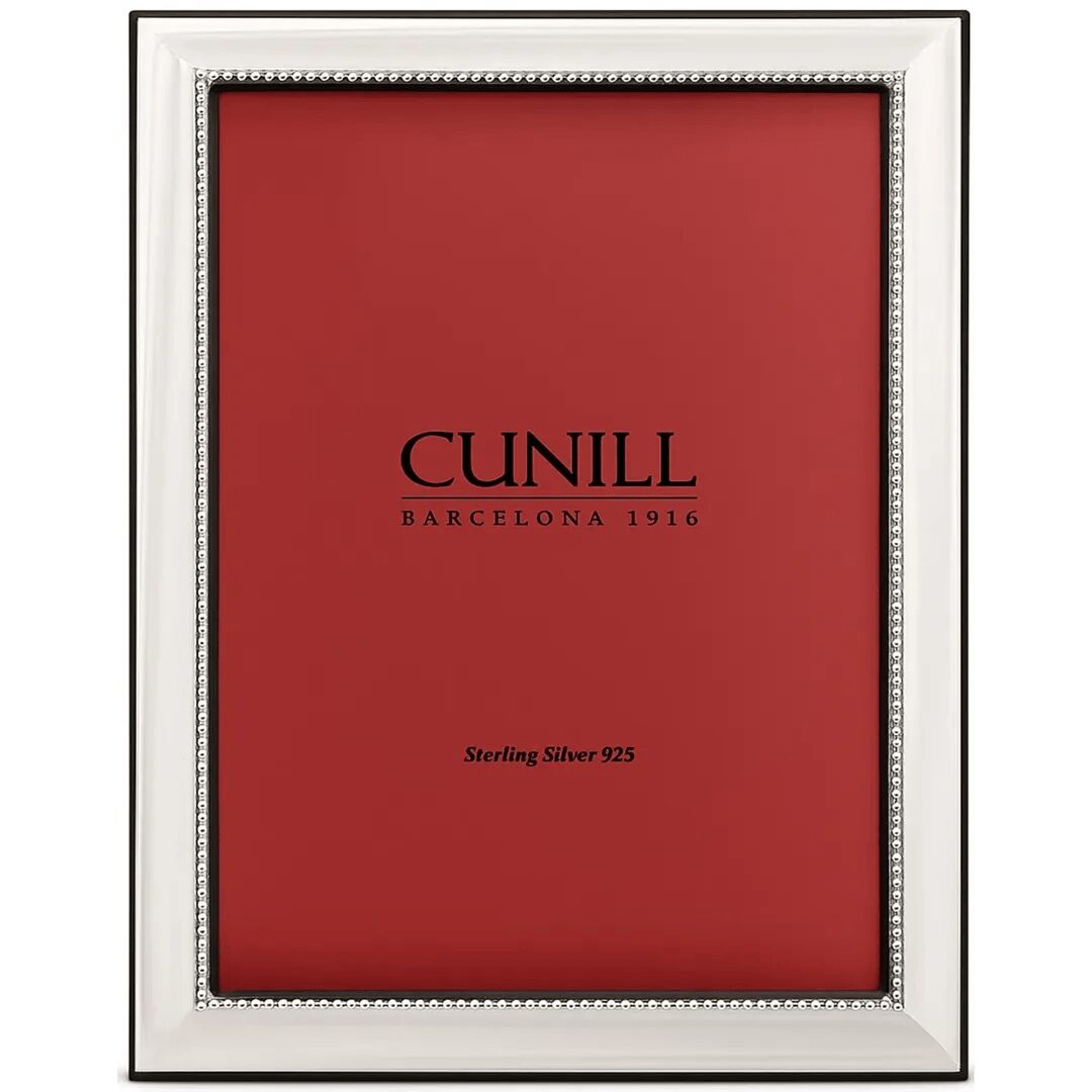 Cunill Isabella Sterling Silver 5x7 Picture Frame, sterling silver picture frame, on a white background