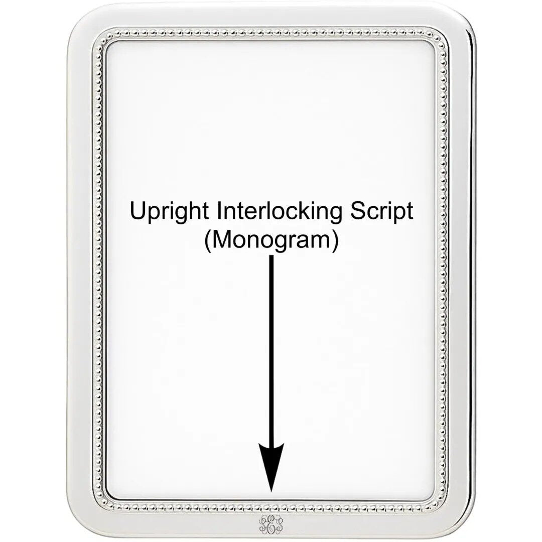 Cunill 'Manchester Bead' 4x6 Non-Tarnish Sterling Silver Picture Frame — additional view