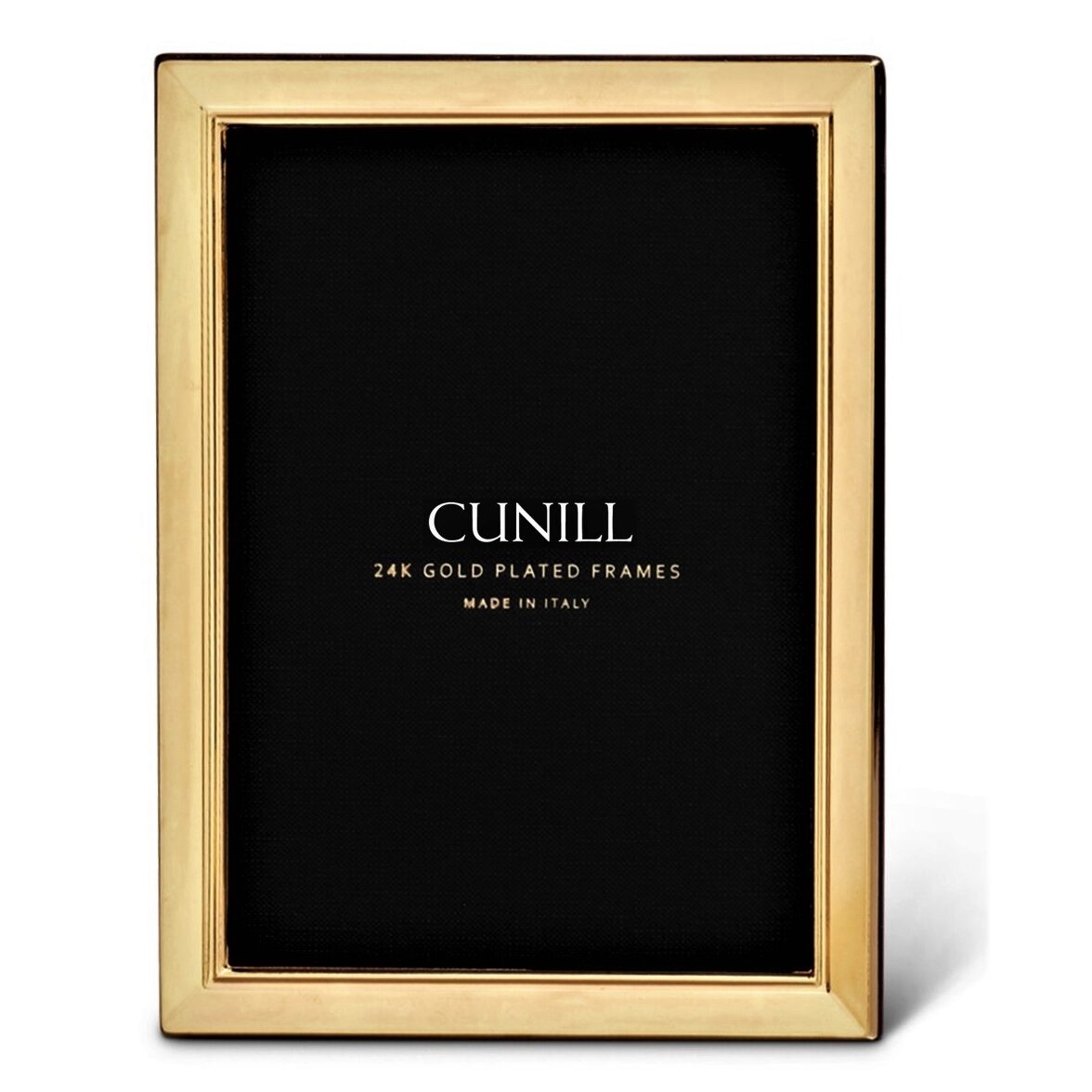Cunill 'Metropolis' 4x6 Gold Plated Picture Frame, 24k gold plated picture frame, on a white background