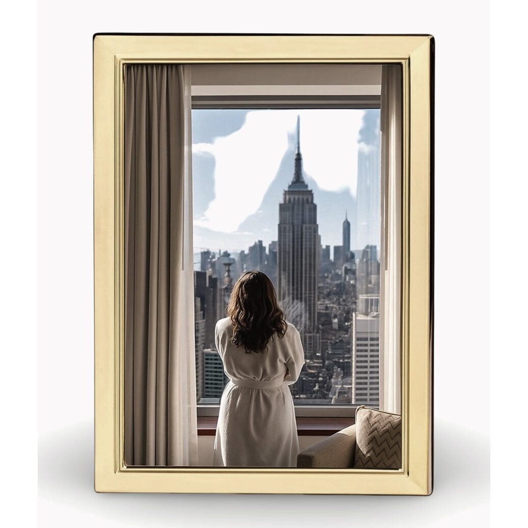 Cunill 'Metropolis' 5x7 Gold Plated Picture Frame — additional view