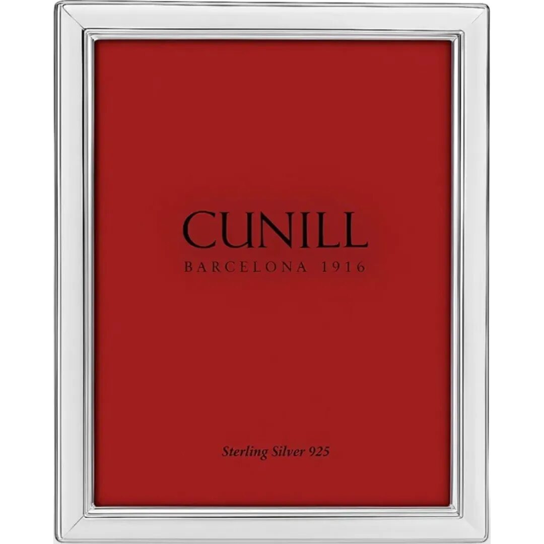 Cunill Metropolis Non-Tarnish Sterling Silver 4x6 Picture Frame, sterling silver picture frame, on a white background