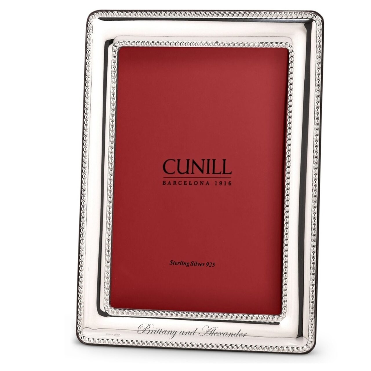 Cunill 'Palacios Pearls' 5x7 Non-Tarnish Sterling Silver Picture Frame — additional view