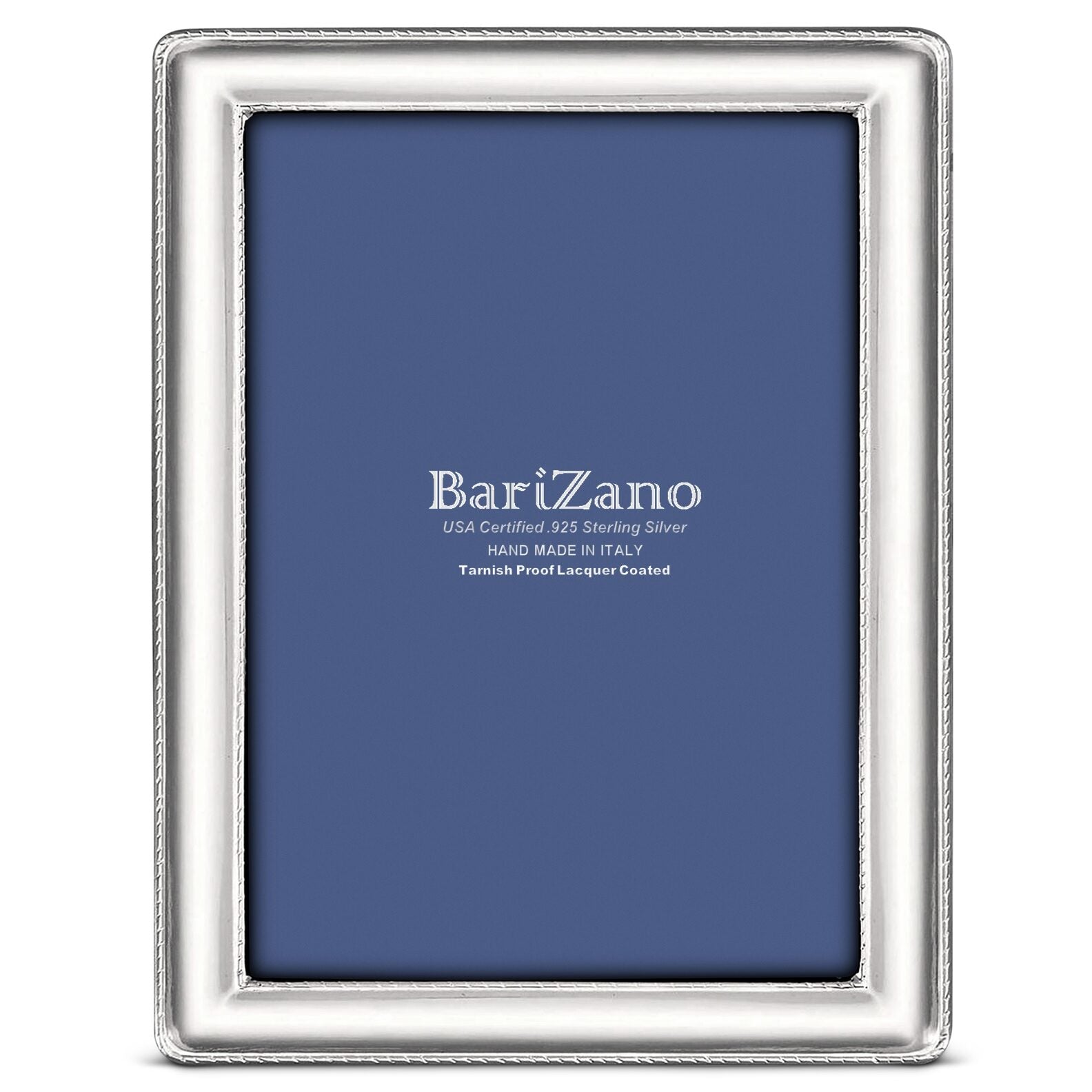 Cunill 'Paris' 5x7 Non-Tarnish 925 Sterling Silver Frame, sterling silver picture frame, on a white background