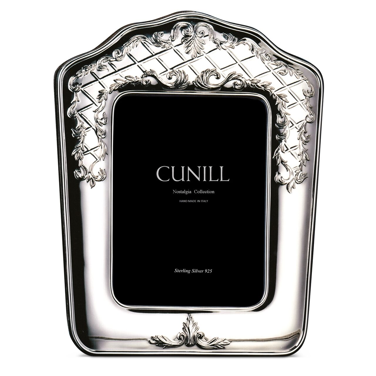 Cunill 'Pergola' 3.5x5 Non-Tarnish Sterling Silver Picture Frame, sterling silver picture frame, on a white background