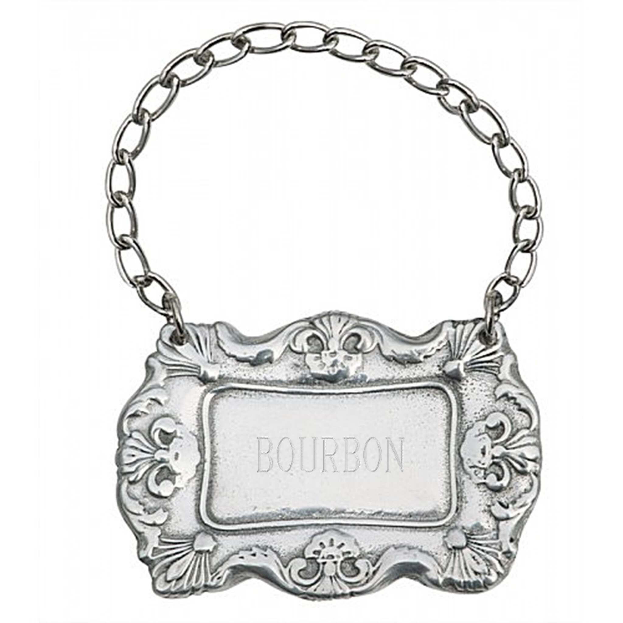 Cunill Pewter Decanter Label Engraved to Order — additional view