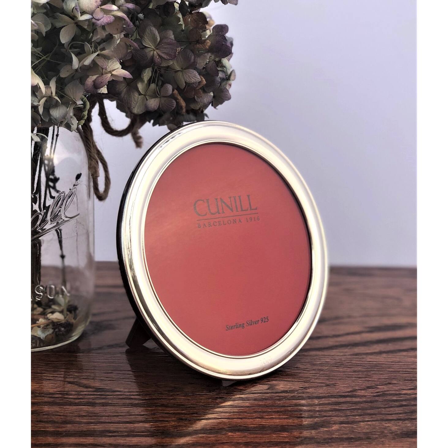 Cunill Plain Round Non-Tarnish 5" Sterling Silver Picture Frame — additional view