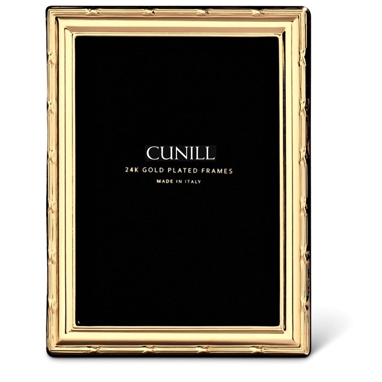 Cunill 'Ribbon' 4x6 Gold Plated Picture Frame, 24k gold plated picture frame, on a white background