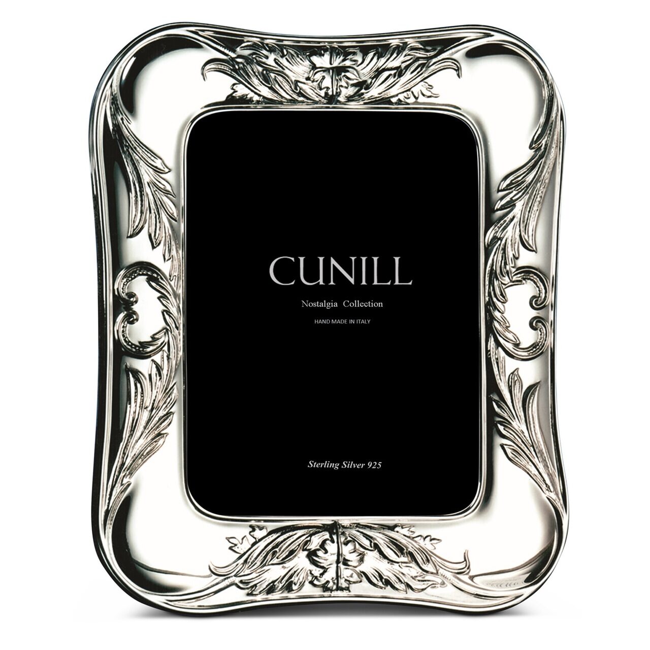 Cunill 'Savannah' 3.5x5 Non-Tarnish Sterling Silver Picture Frame, sterling silver picture frame, on a white background