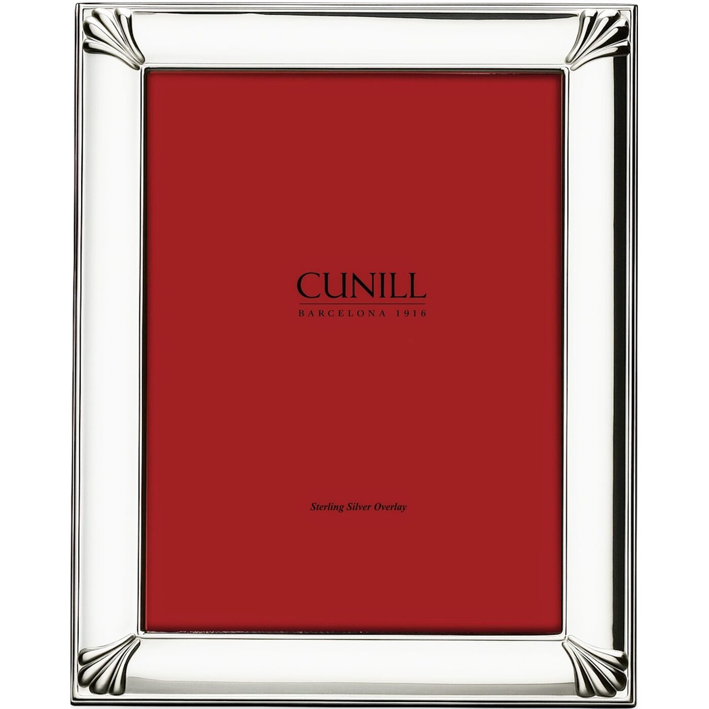 Cunill Shells 4x6 Sterling Silver Overlay Picture Frame, sterling silver picture frame, on a white background