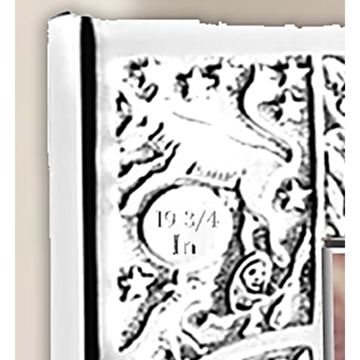 Cunill Stork Sterling Silver Overlay 3x5 Birth Record Frame β additional view
