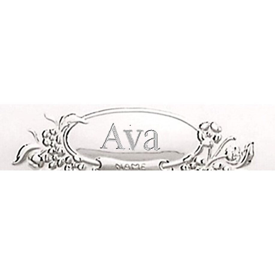 Cunill Teddy & Stork Sterling Silver 4x6 Birth Record Picture Frame β additional view