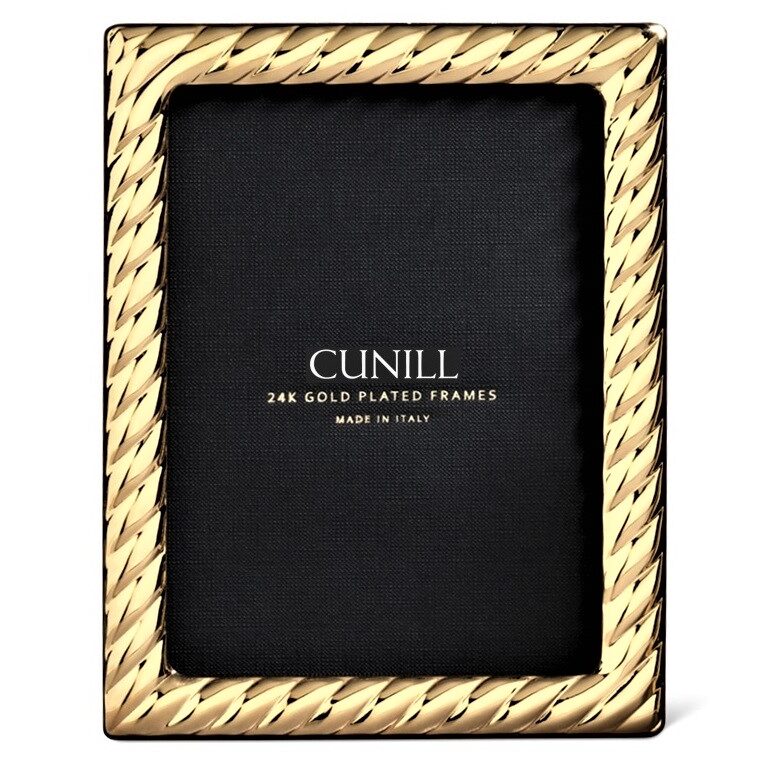 Cunill 'Twist' 8x10 Gold Plated Picture Frame, 24k gold plated picture frame, on a white background