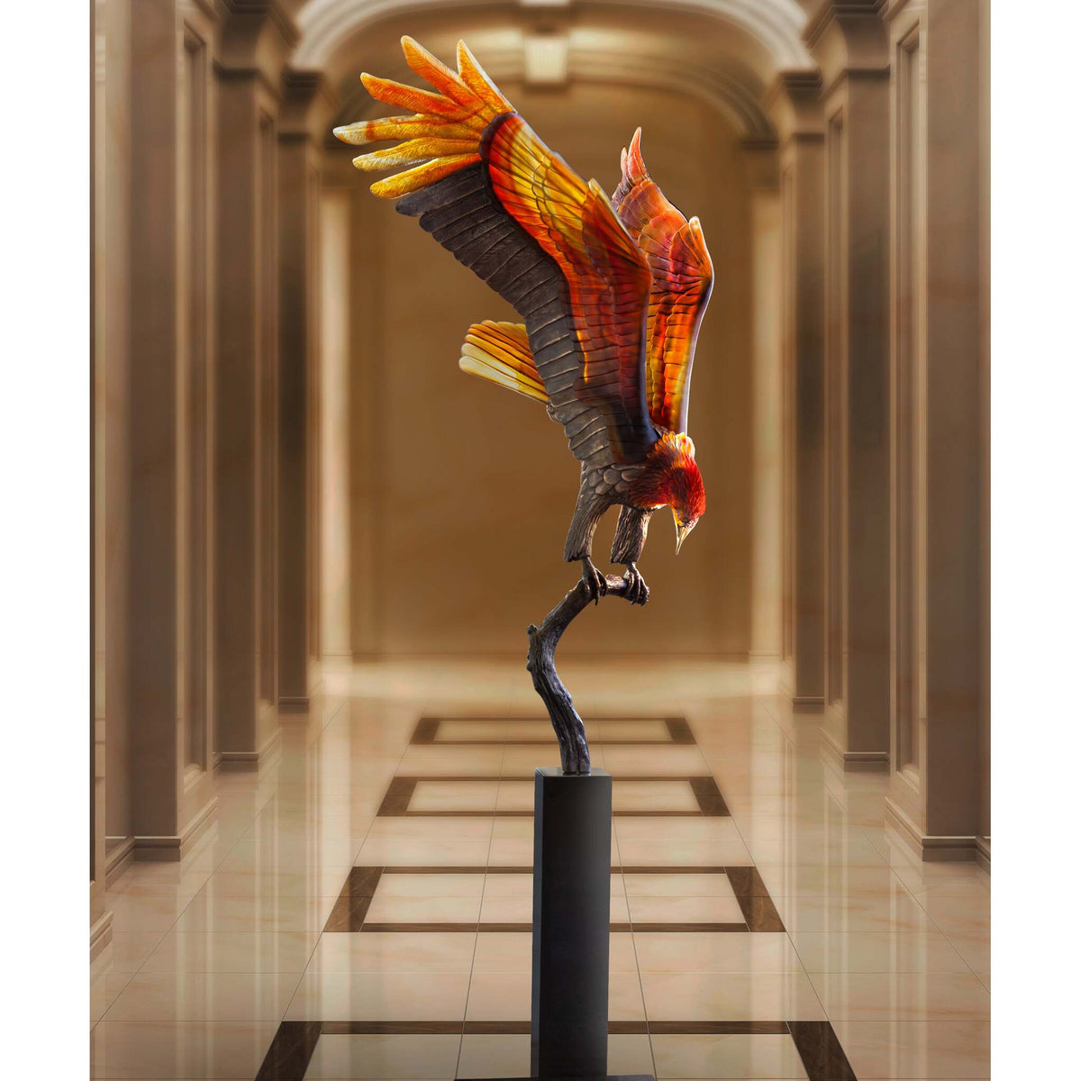Daum Aigle Royal Prestige By Madeleine Van Der Knoop 8ex Sculpture, alternate view