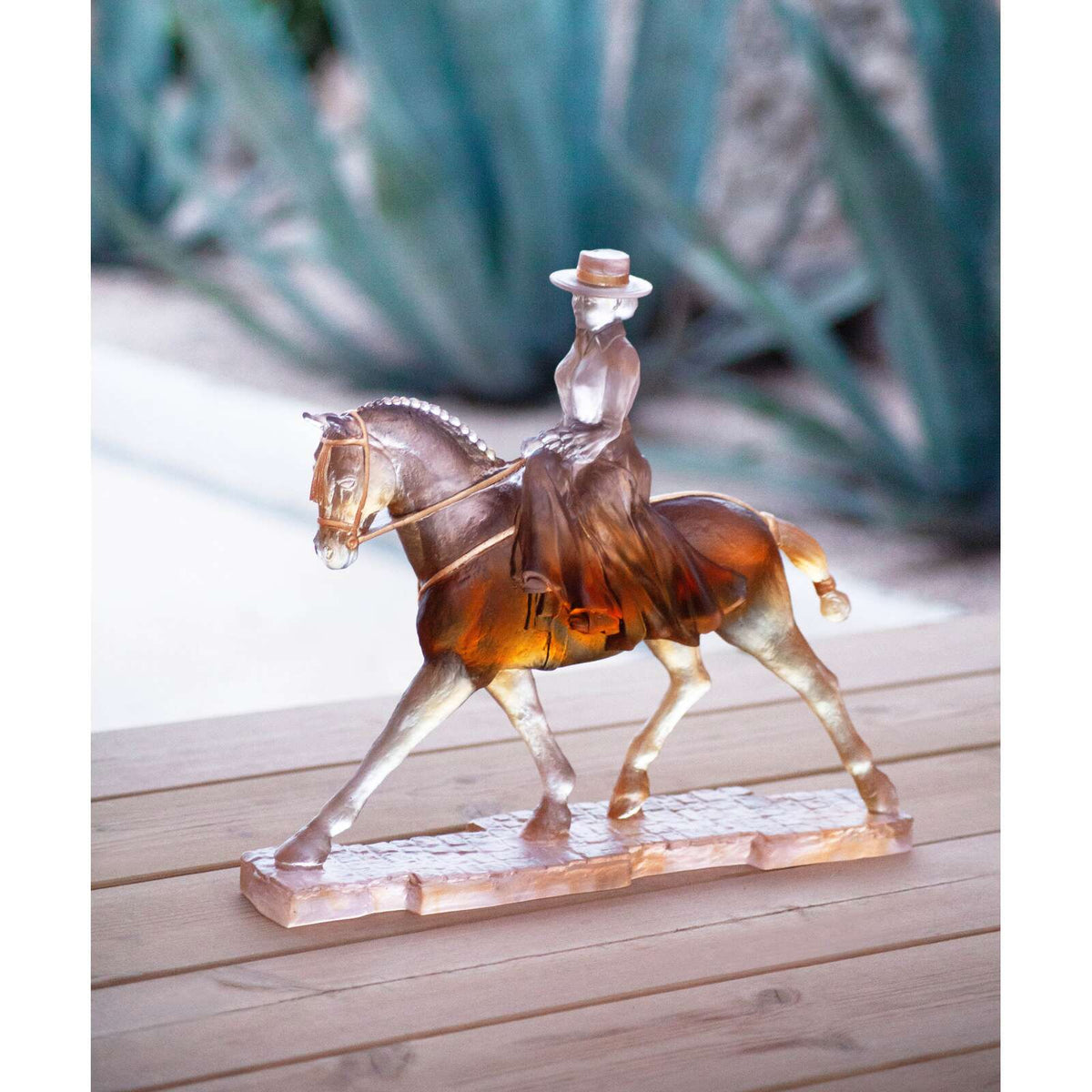 Daum Andalusian Horsewoman 75ex Sculpture, alternate view