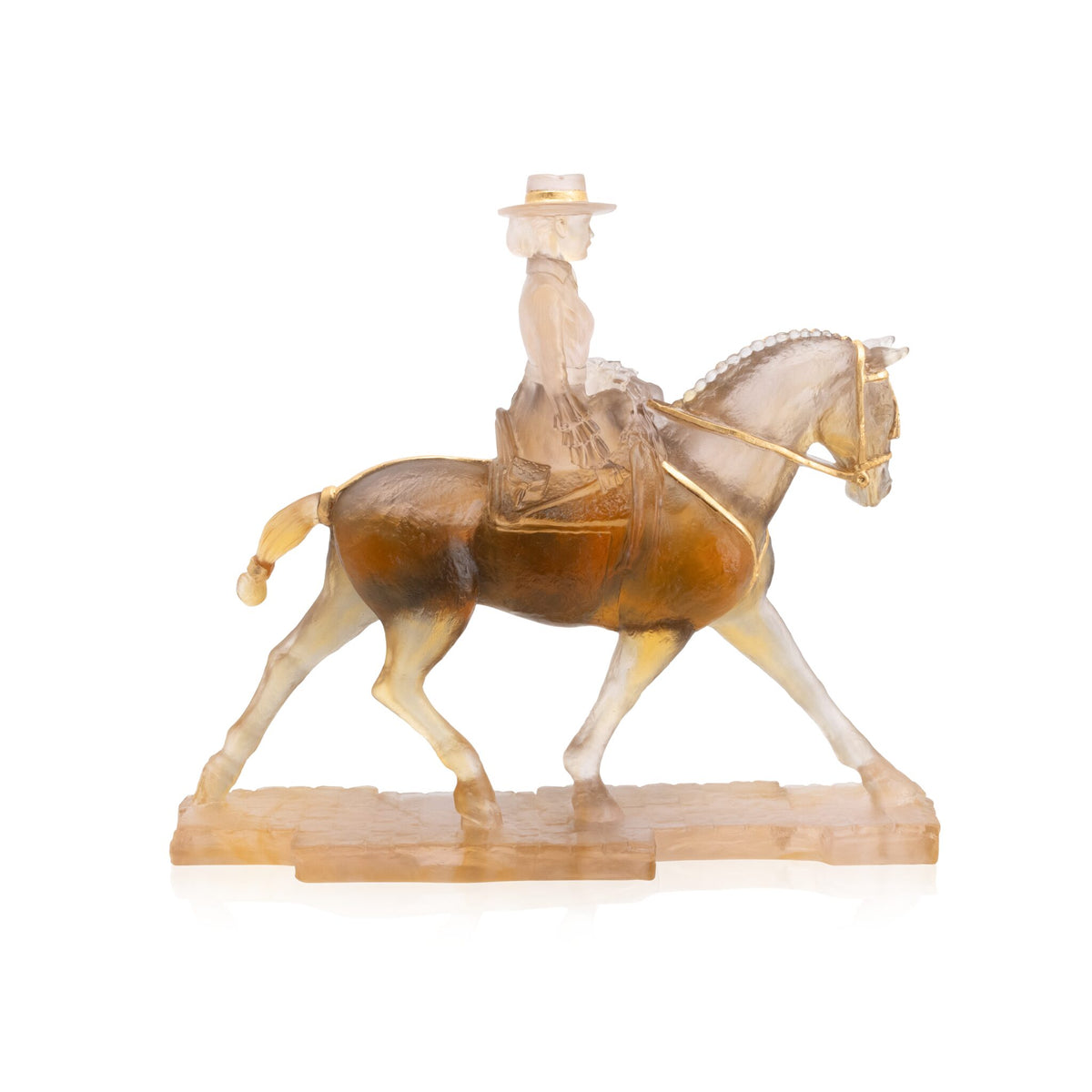 Daum Andalusian Horsewoman 75ex Sculpture, alternate view