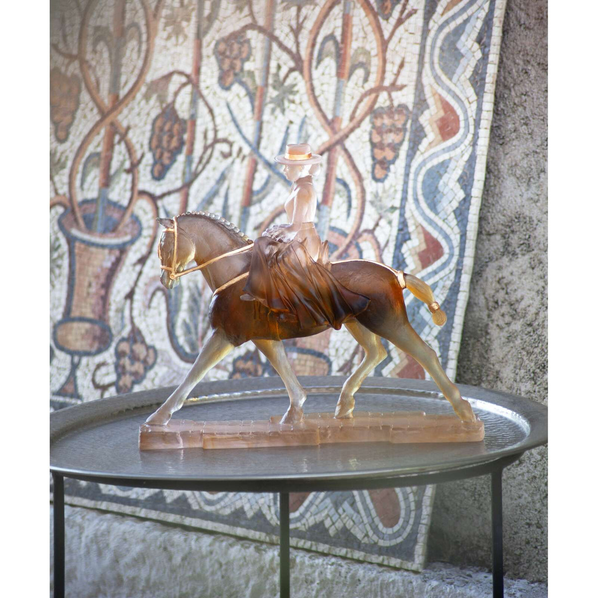 Daum Andalusian Horsewoman 75ex Sculpture, alternate view