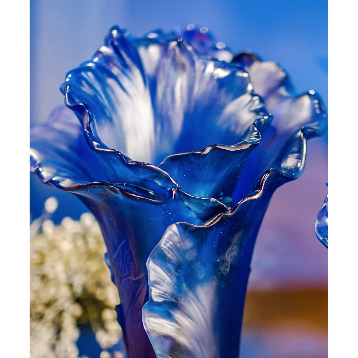 Daum Arum Large Vase – Midnight Blue, alternate view