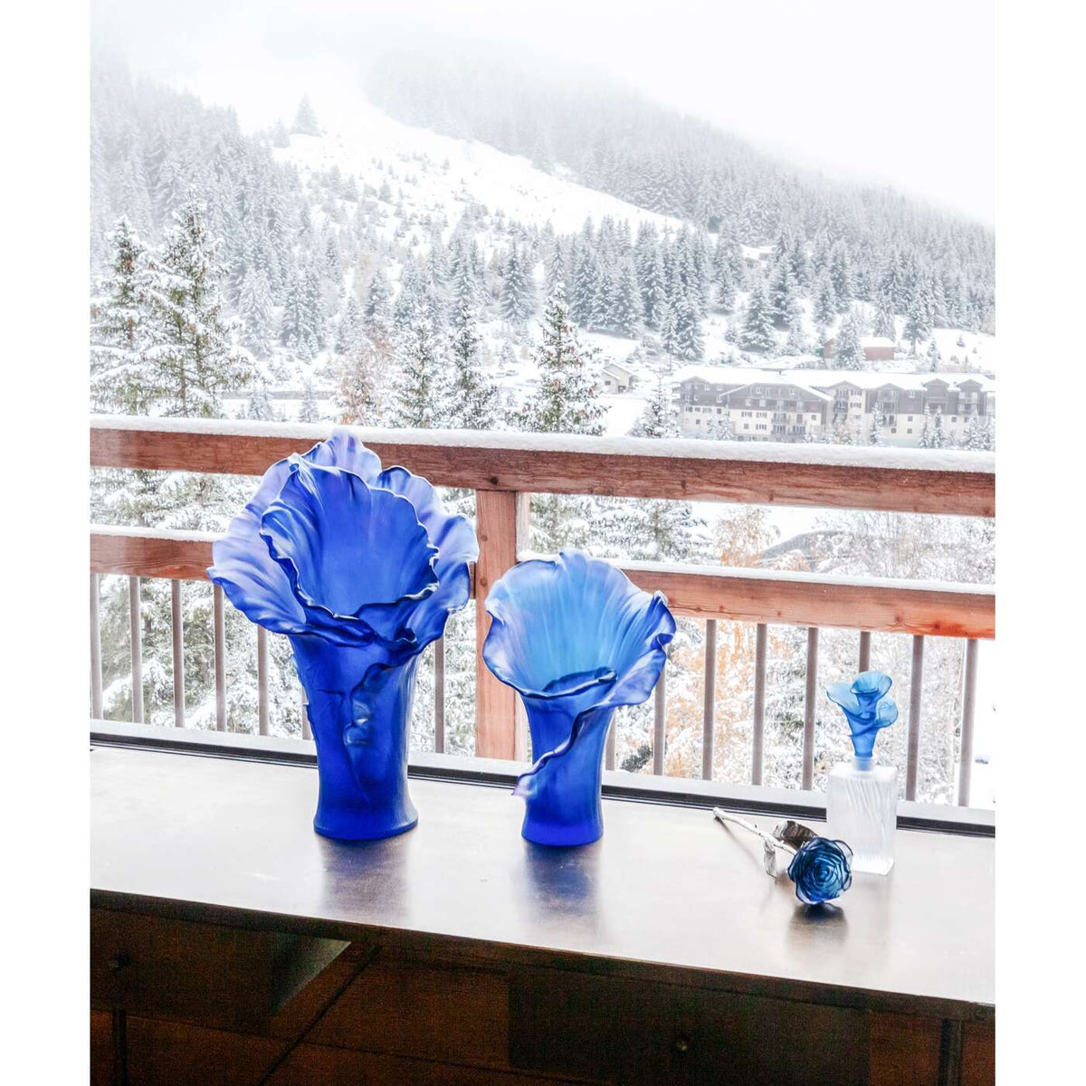 Daum Arum Large Vase – Midnight Blue, alternate view
