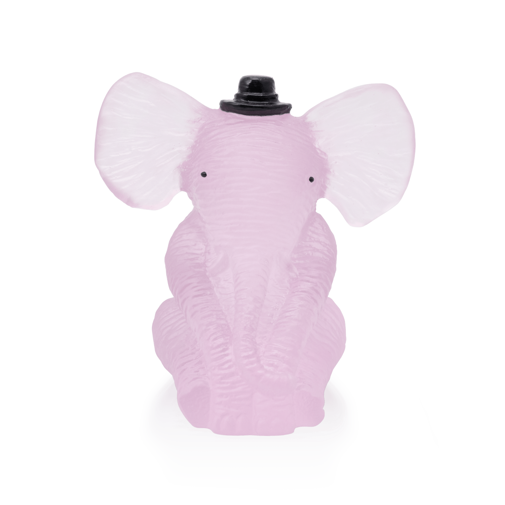 Daum Baby Elephant Sculpture — Pink