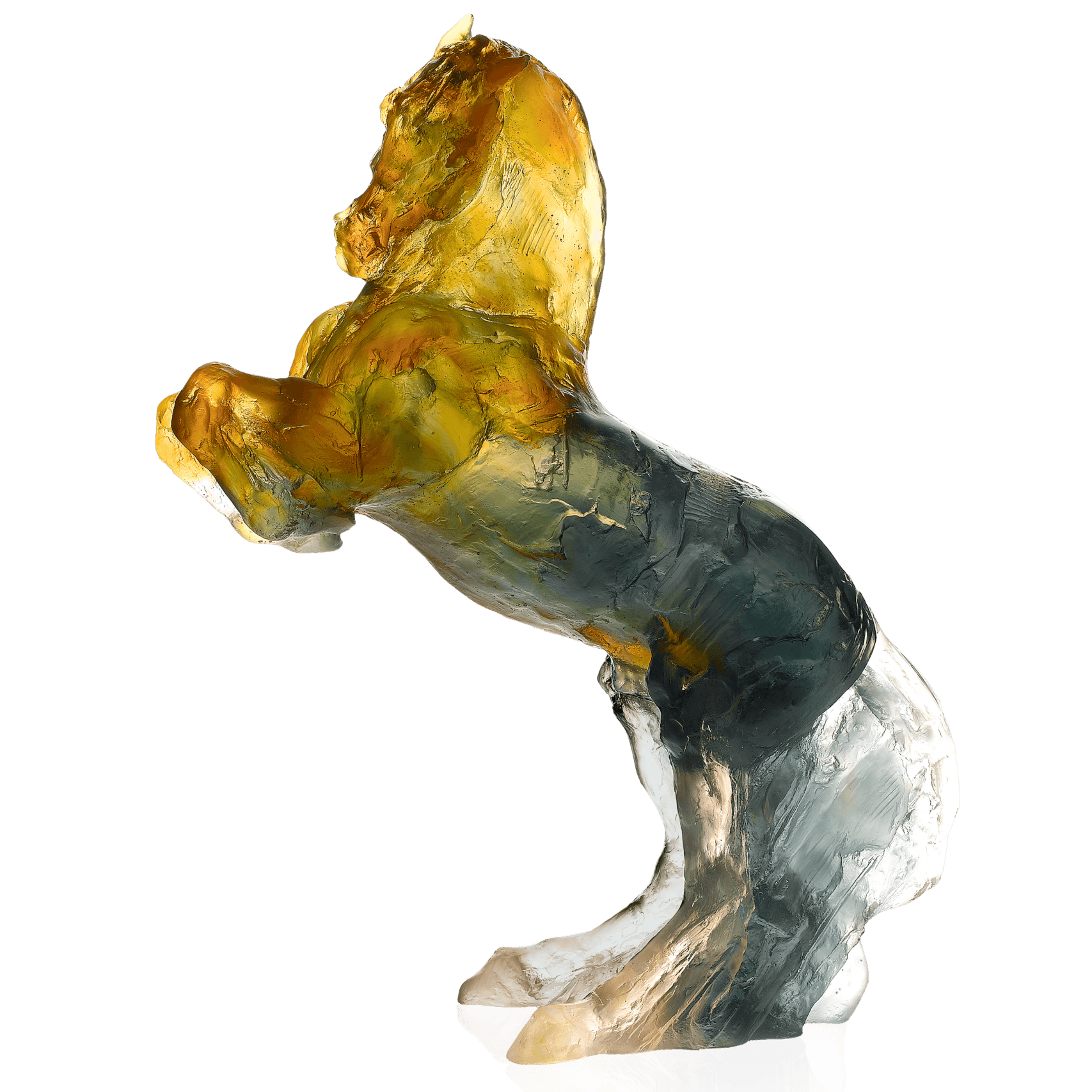 Daum Balthazar Grey By Jean Louis Sauvat 275ex Sculpture — Amber