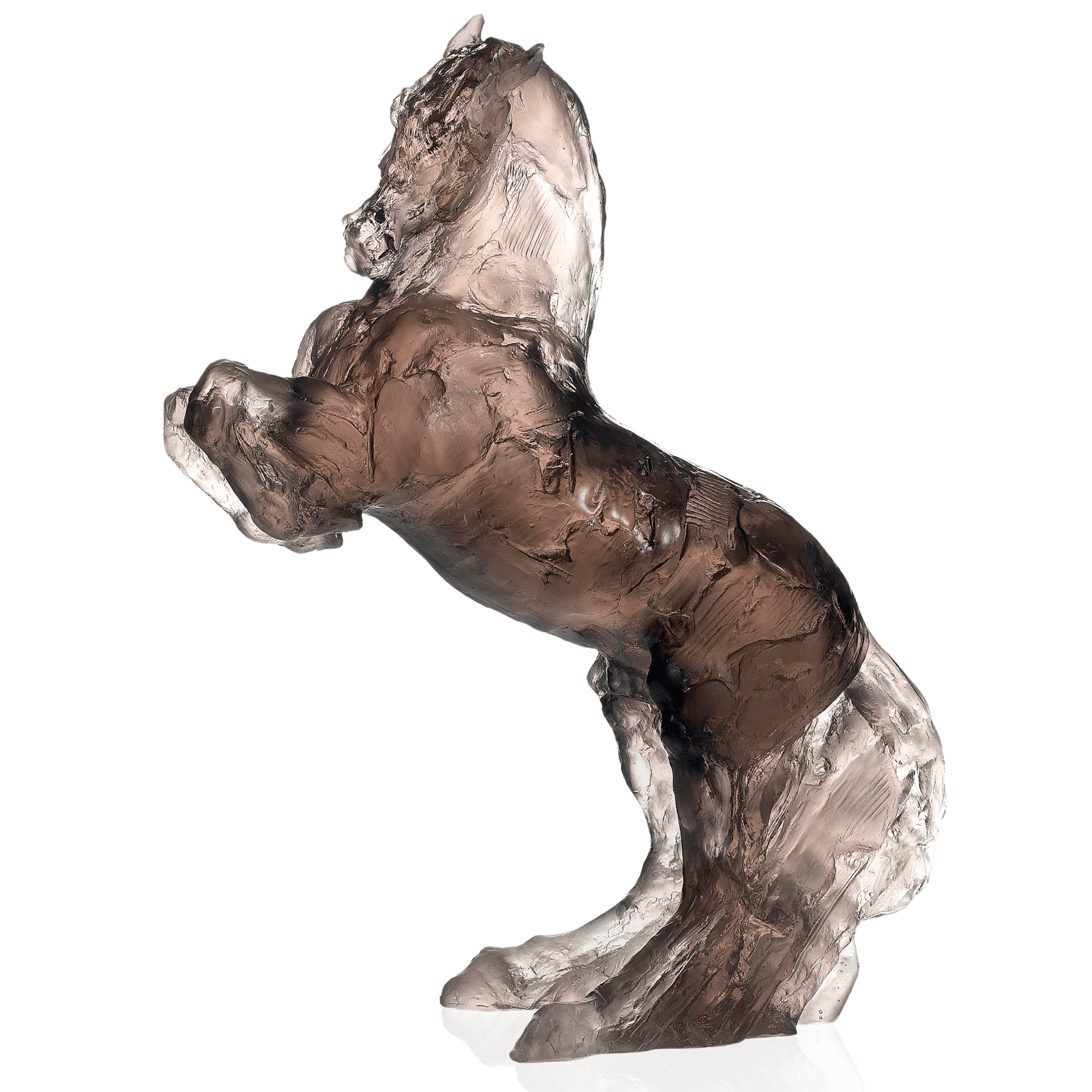 Daum Balthazar Grey By Jean Louis Sauvat 275ex Sculpture — pink