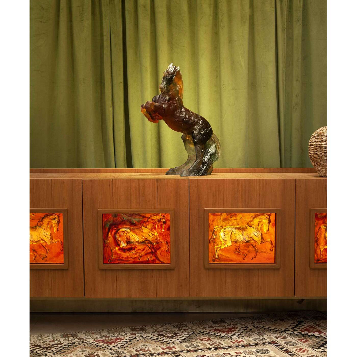 Daum Balthazar Grey By Jean Louis Sauvat 275ex Sculpture – Pink, alternate view