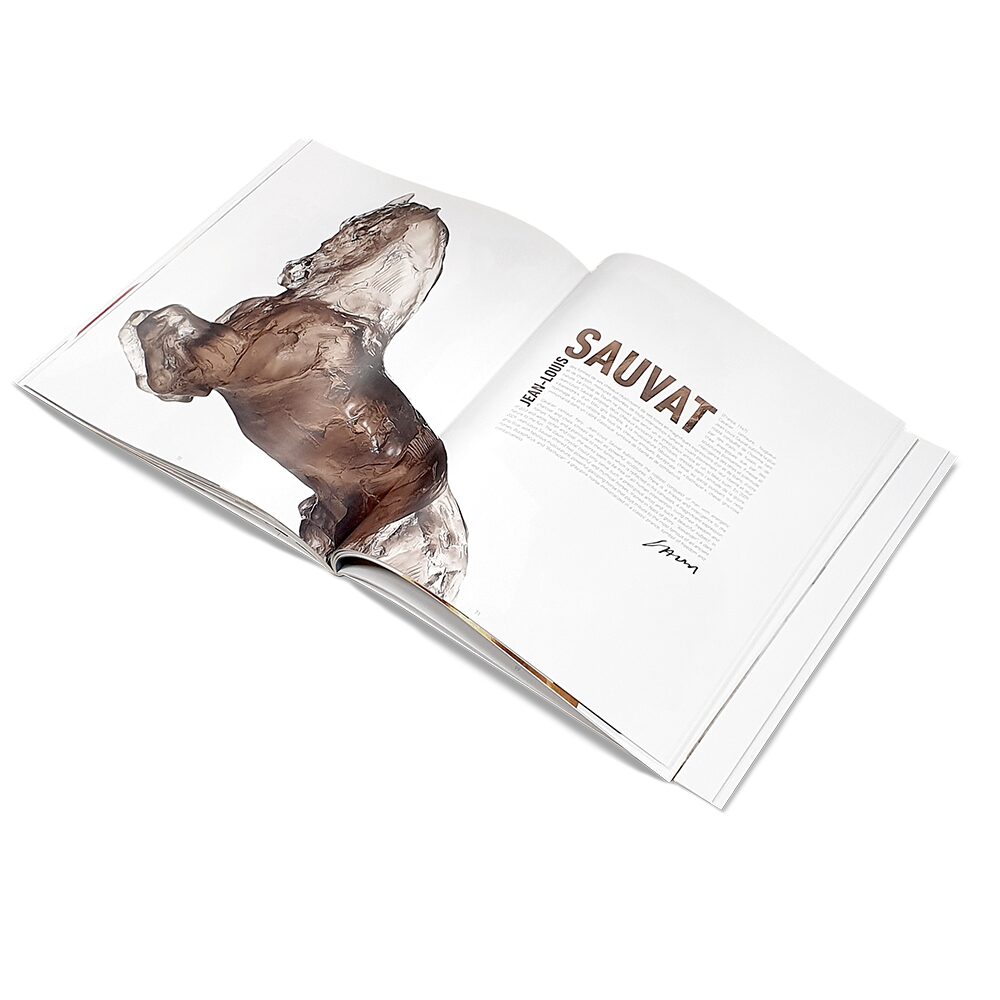 Daum Book Daum Collabs in Crystal Art Cover Sculpture – "Paris with Love Kongo", alternate view