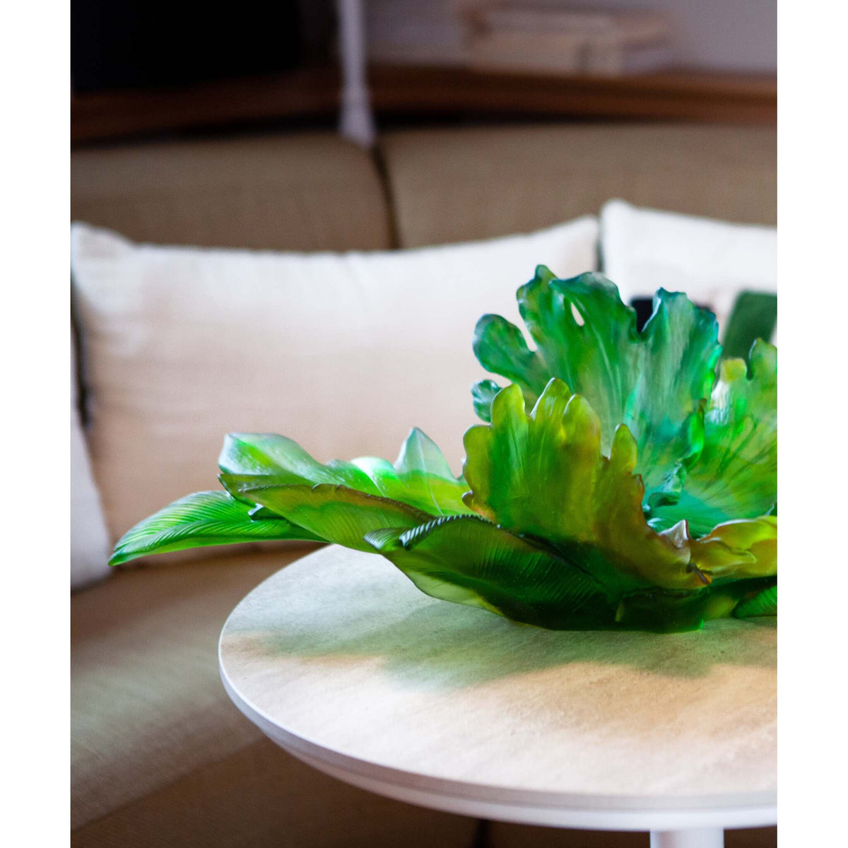 Daum Bornéo Magnum Centerpiece By Emilio Robba 225ex Sculpture, lifestyle view