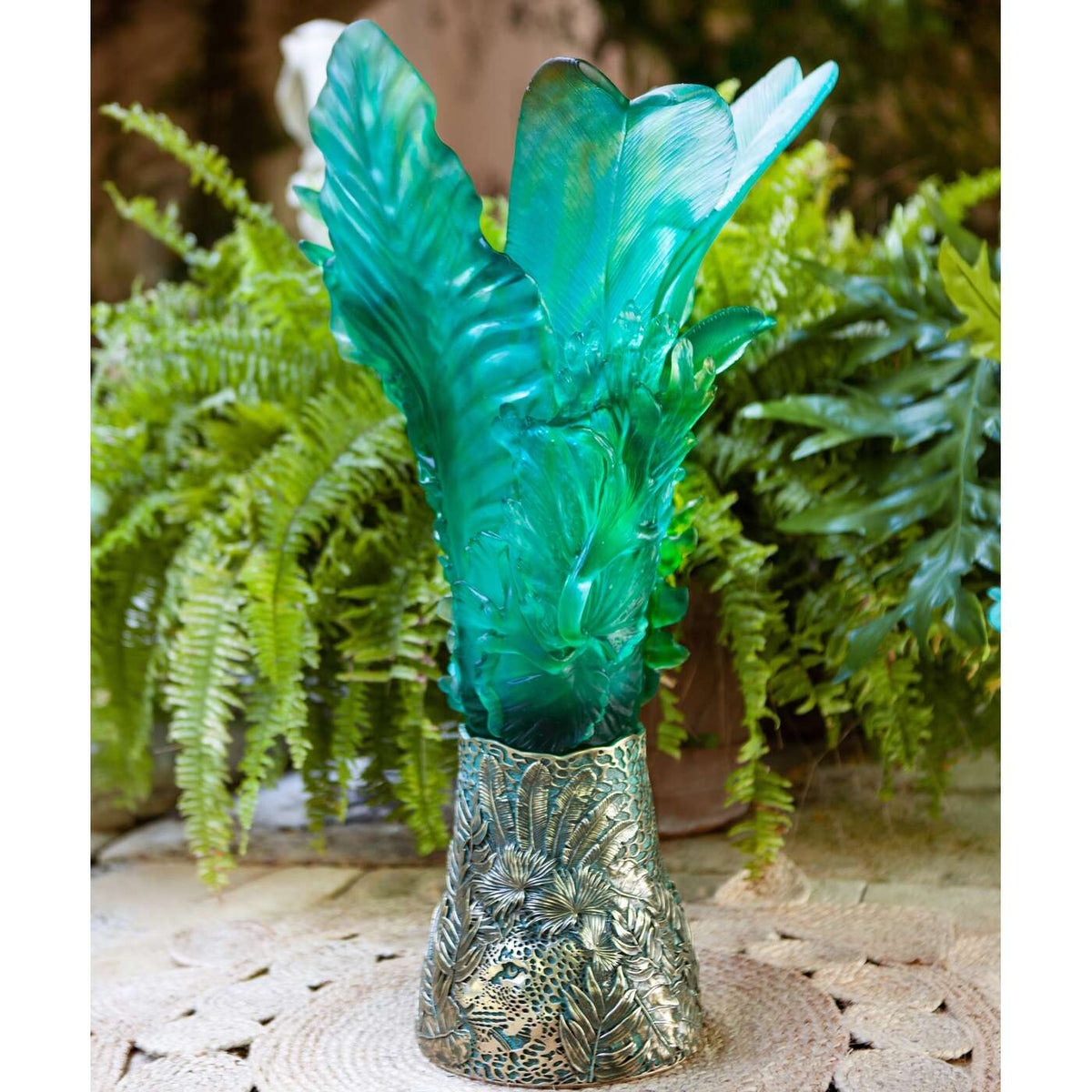 Daum Bornéo Prestige Vase By Emilio Robba 99ex – Tropical, alternate view