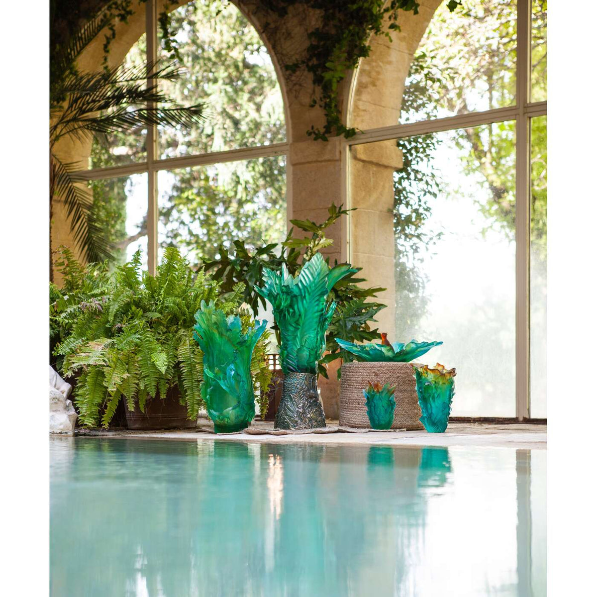 Daum Bornéo Tropical Magnum Vase By Emilio Robba 99ex, alternate view