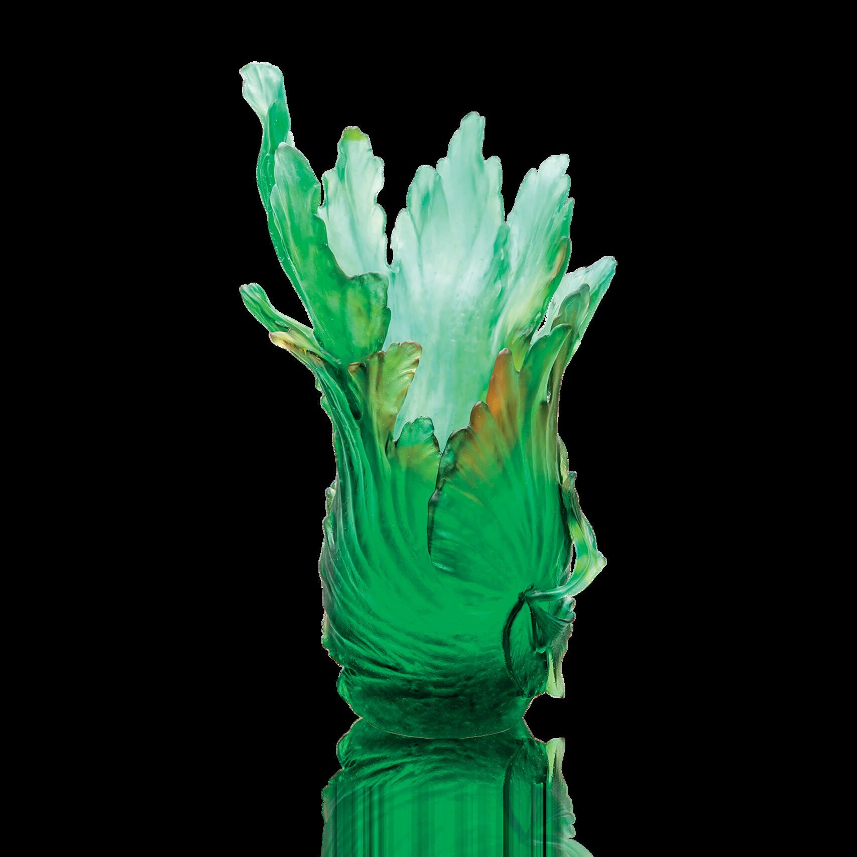 Daum Bornéo Vase By Emilio Robba 375ex