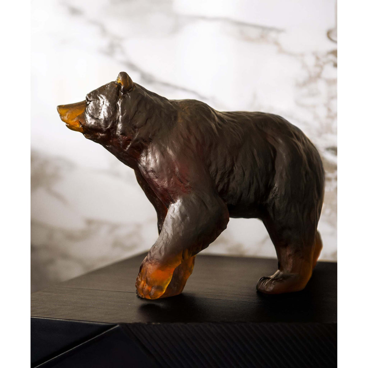 Daum Brown Bear 500ex Sculpture, alternate view