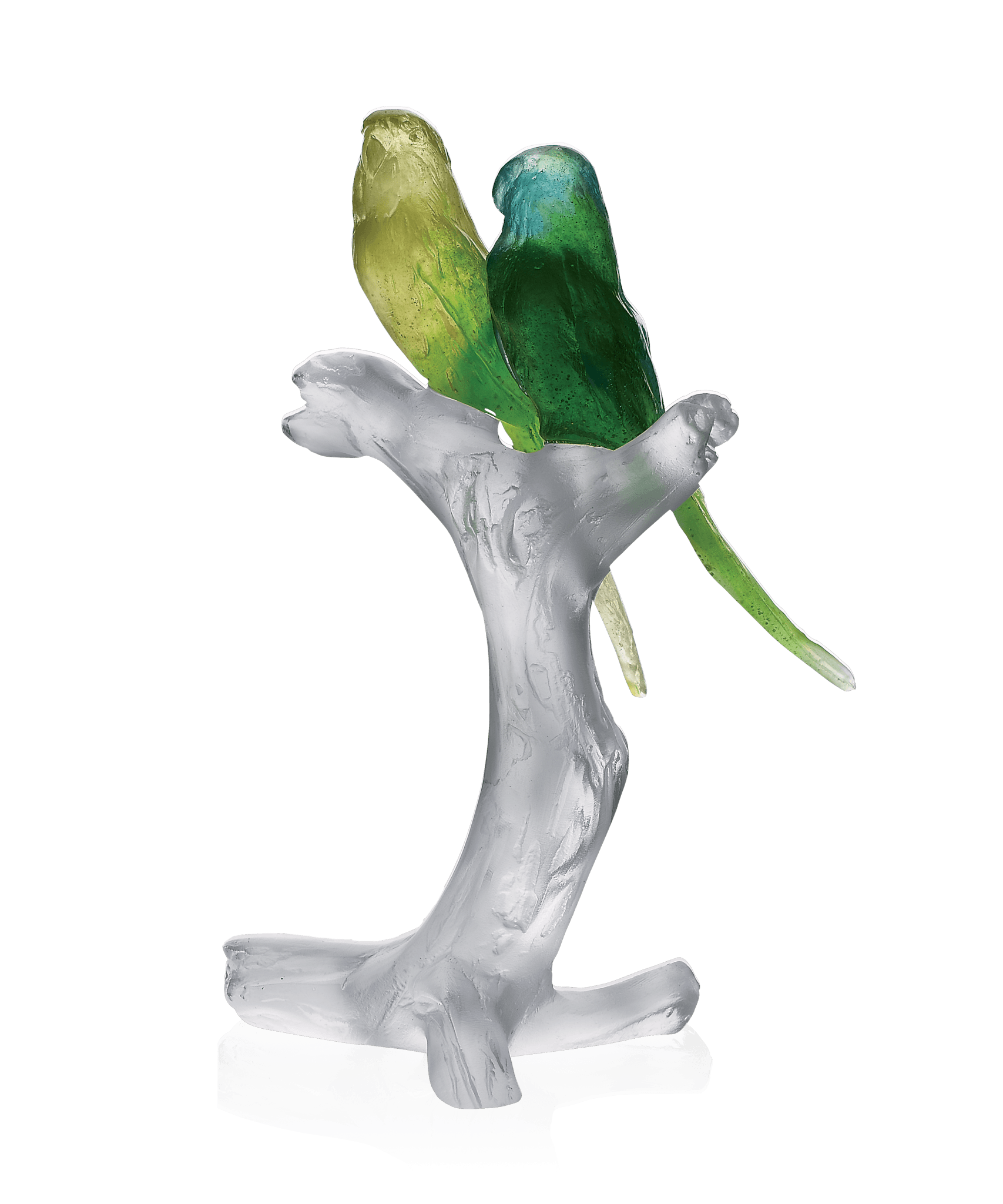 Daum Budgerigars Sculpture