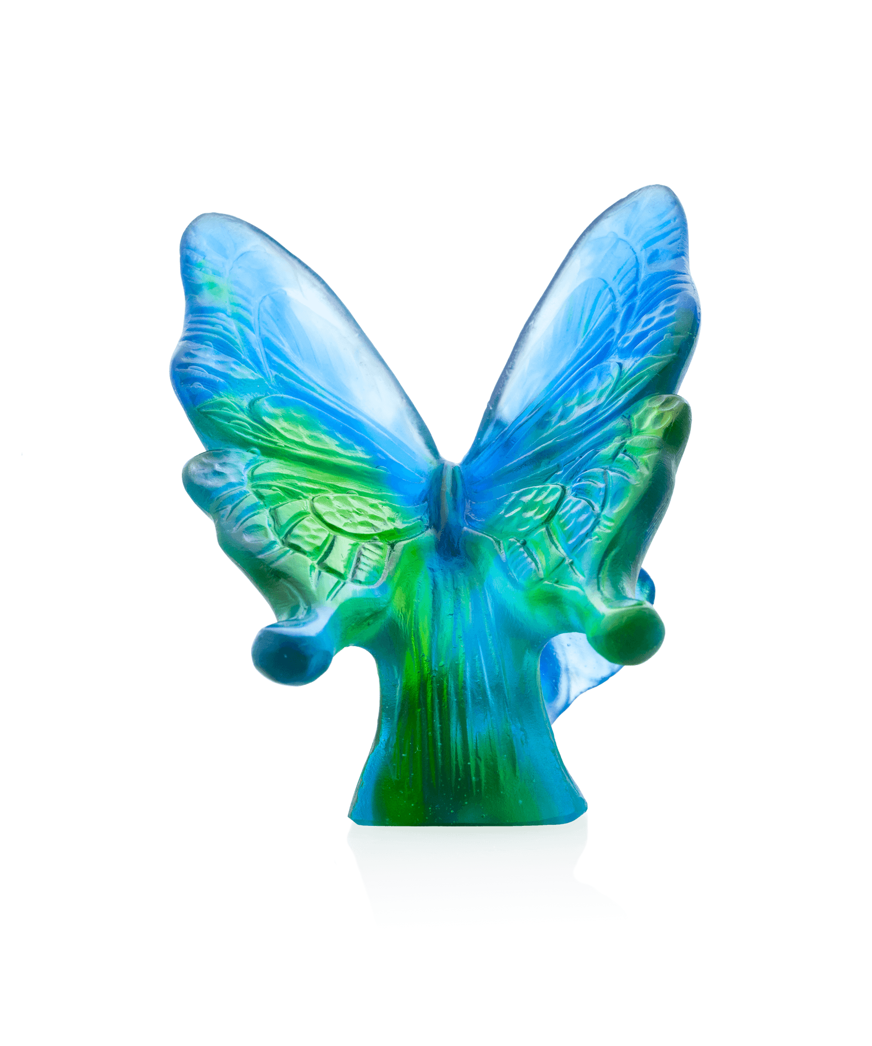 Daum Butterfly and Sculpture β Blue green