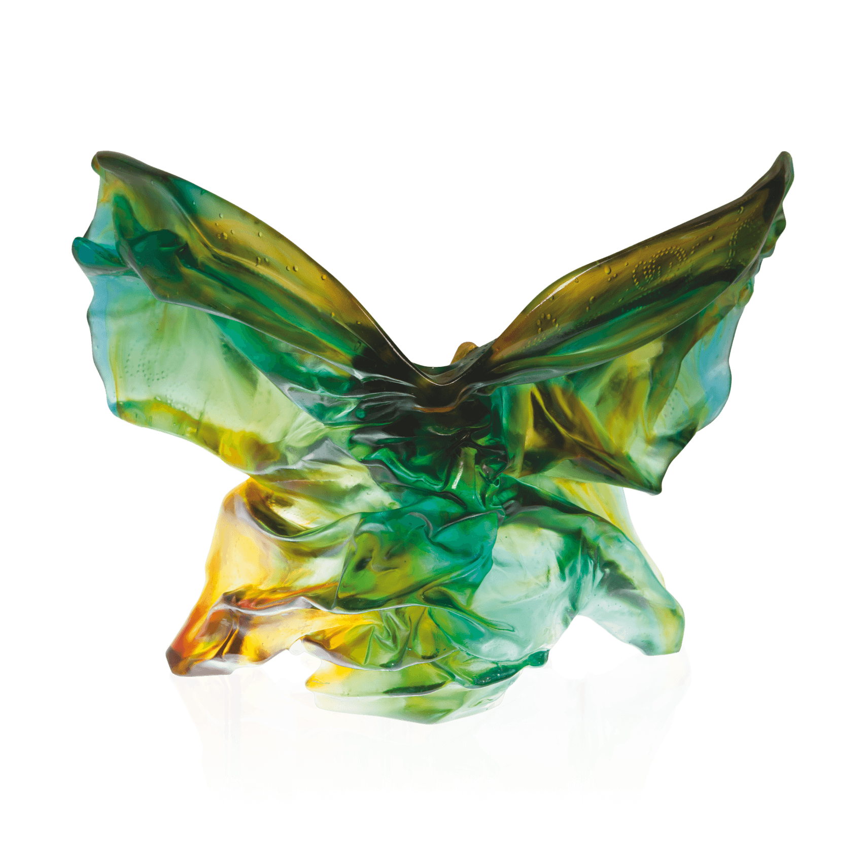 Daum Butterfly Soliflore By Hanaé Mori 75ex Sculpture