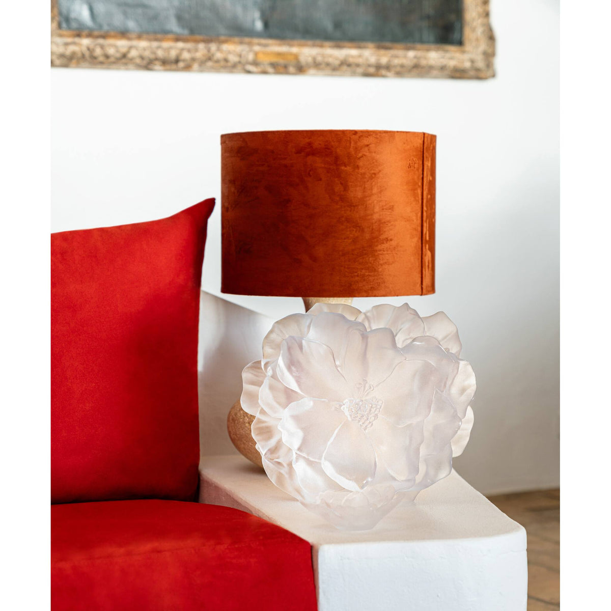 Daum Camelia Large Vase – White, alternate view