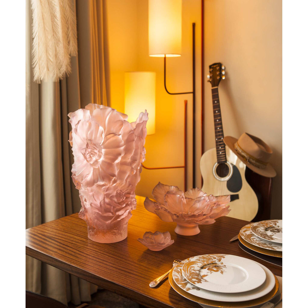 Daum Camelia Small Bowl Vase – Pink, alternate view