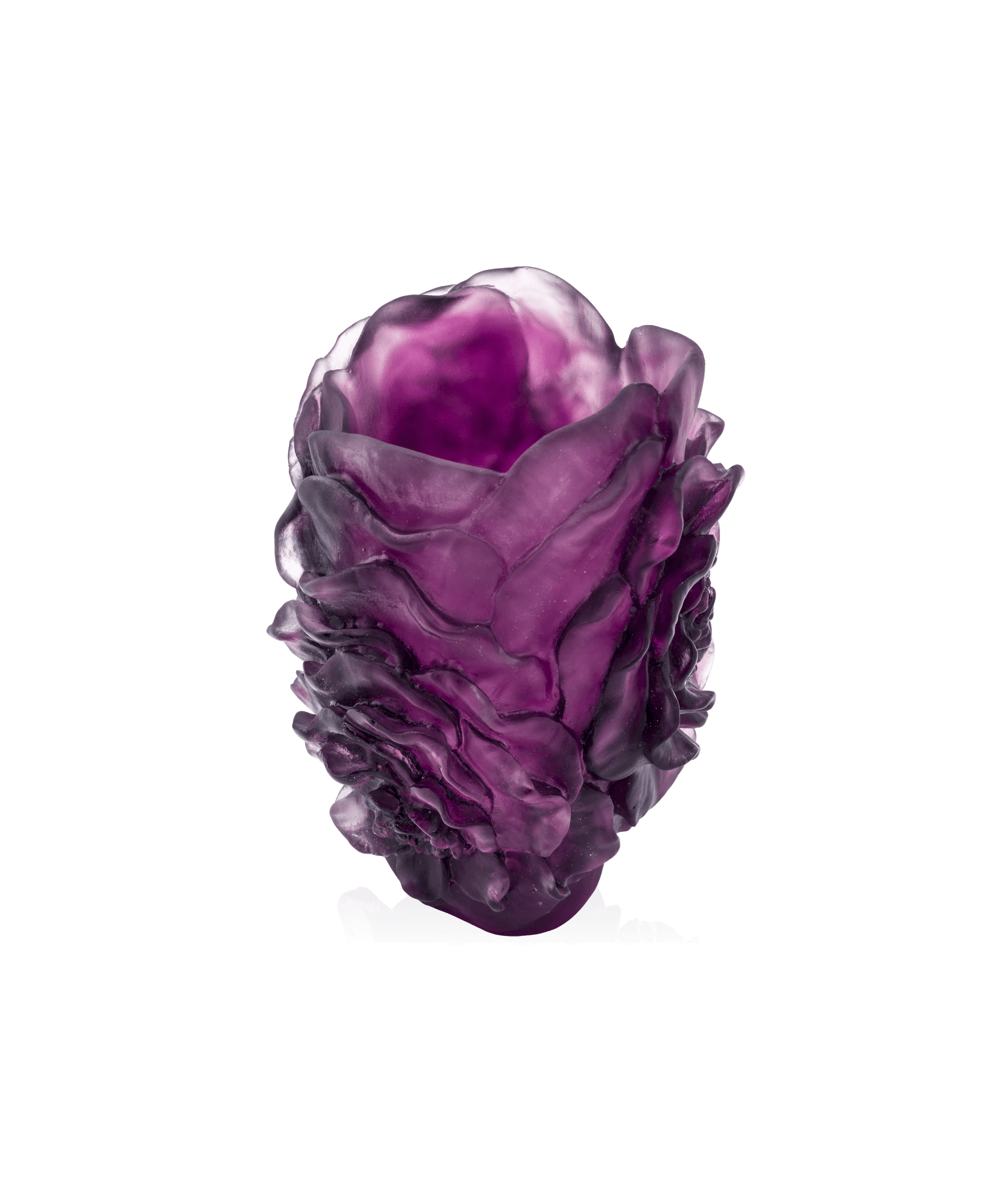 Daum Camelia Small Vase β Purple